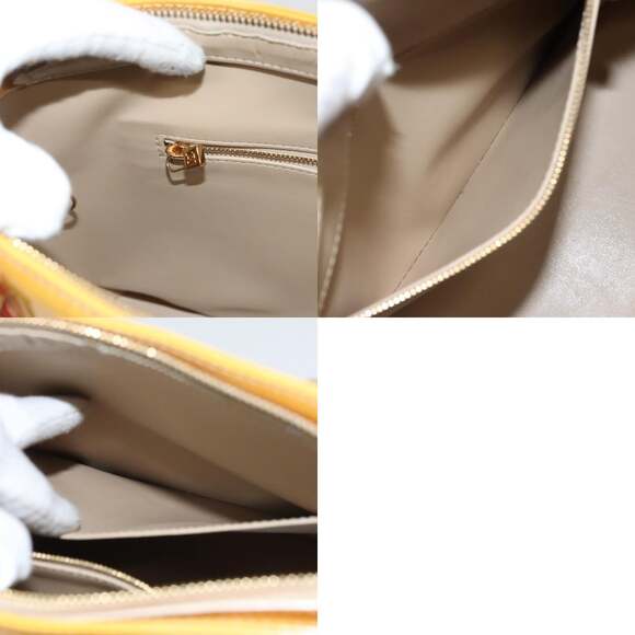 LOUIS VUITTON Monogram Vernis Houston Hand Bag Beige M91004 - Picture 13 of 13